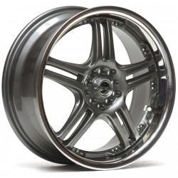 ULTRALITE GT2 - 18 X 7.5 INCH - ET42 5 X 100+114.3 PCD - GUN METALIC STAINLESS