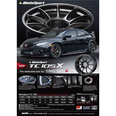 TC105X  18x9 ET45 5x120 Civic R FK8