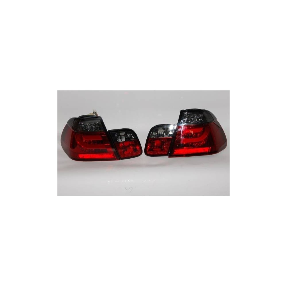Feux Arri�res BMW E46 02-05 4P Led Rouge/Fum�