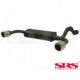 SRS Exhausts Axleback System Steel Dual (Civic 87-91 3dr/CRX 87-93)