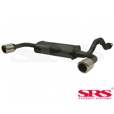 SRS Exhausts Axleback System Steel Dual (Civic 87-91 3dr/CRX 87-93)