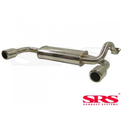 SRS Exhausts Axleback System Stainless Steel Dual (Civic 87-91 3dr/CRX 87-93)