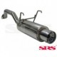 SRS Exhausts Axleback System Stainless Steel G55 (Civic 91-01 3dr/Del Sol)