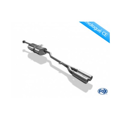 Silencieux inox FOX Mercedes A w168 mk1