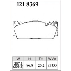 plaquettes avant Dixcel M3/M4 M2