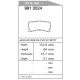 Plaquettes ALCON REVO 4 et  6 pistons Dixcel PNF4498