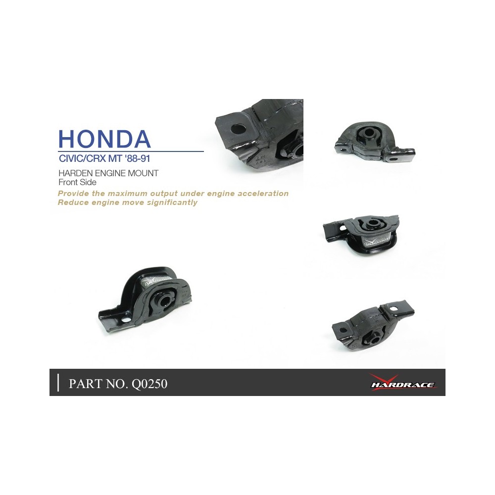 HONDA CIVIC/CRX MT '88-91 HARDEN ENGINE MOUNT, FRONT SIDE - 1PCS/SET