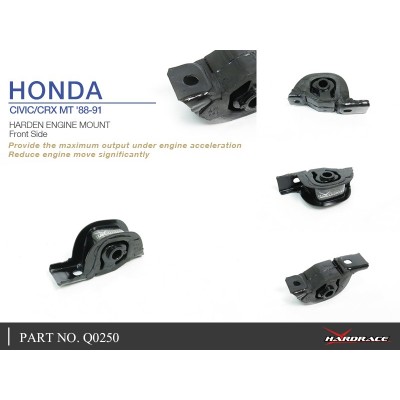 HONDA CIVIC/CRX MT '88-91 HARDEN ENGINE MOUNT, FRONT SIDE - 1PCS/SET