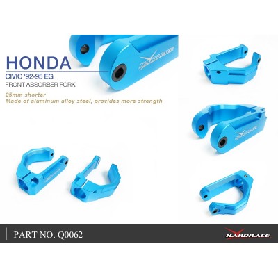 HONDA CIVIC '92-95 EG FRONT ABSORBER FORK,25MM SHOETER- 2PCS/SET