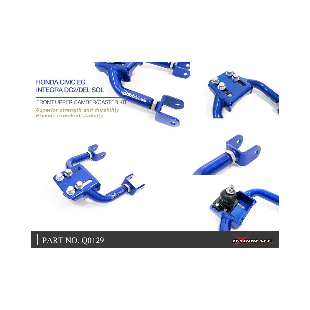 HONDA CIVIC EG/ INTEGRA DC2/ DEL SOL FRONT UPPER CAMBER/ CASTER KIT CAMBER: +2°~-2°/ CASTER: +2°~-2° 2PCS/SET