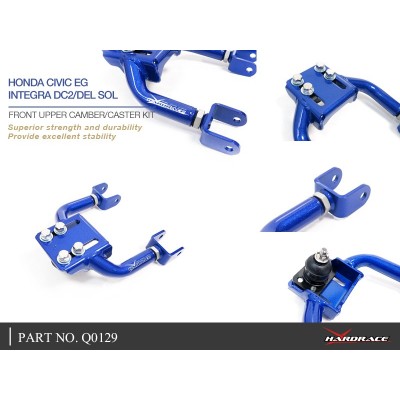 HONDA CIVIC EG/ INTEGRA DC2/ DEL SOL FRONT UPPER CAMBER/ CASTER KIT CAMBER: +2°~-2°/ CASTER: +2°~-2° 2PCS/SET