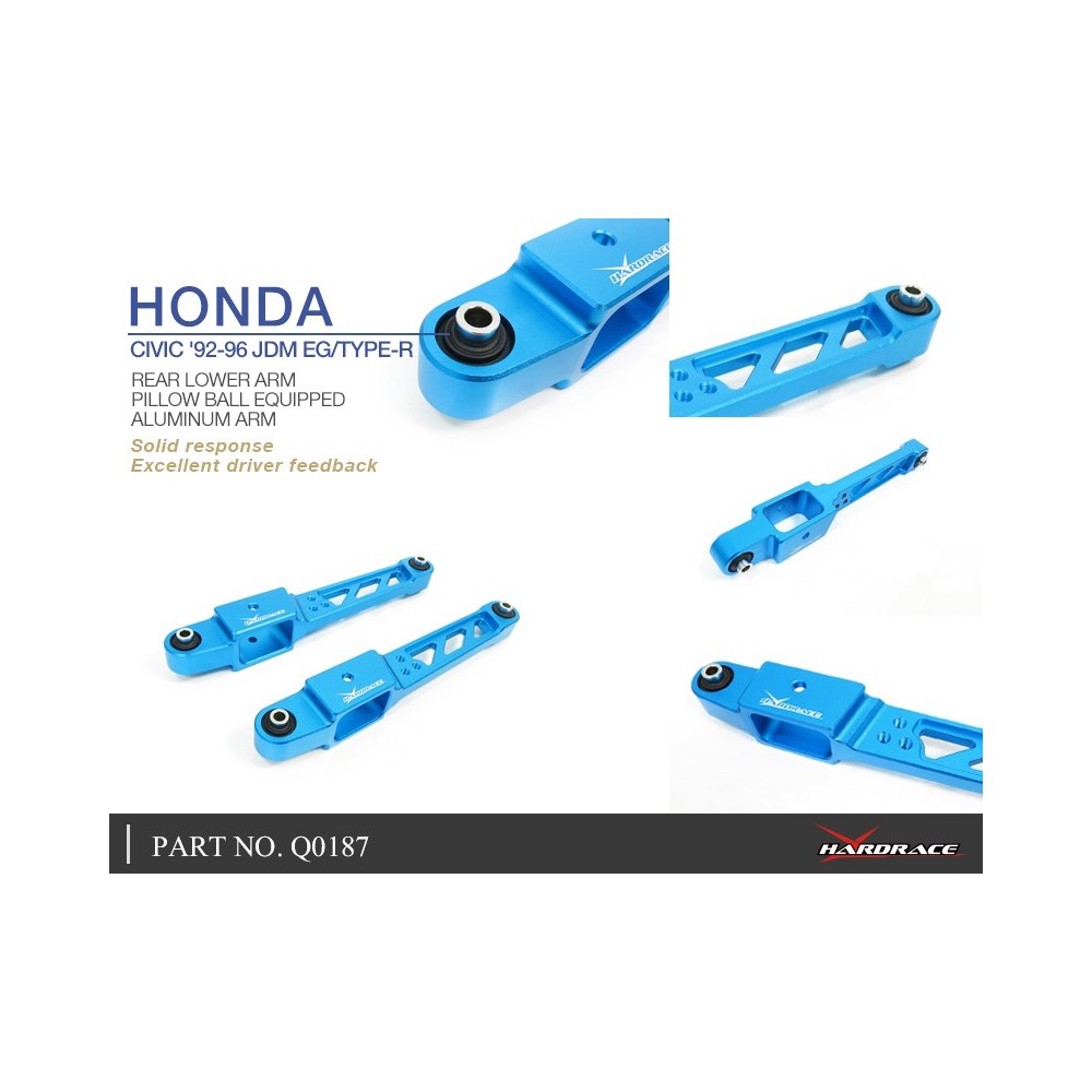HONDA CIVIC '92-96 JDM EG/TYPE-R REAR LOWER ARM - ALUMINUM (PILLOW BALL) - 2PCS/SET