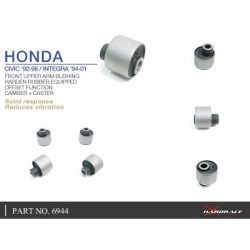 HONDA CIVIC '92-96 / INTEGRA '94-01 FRONT UPPER ARM BUSHING-OFFSET FUNCTION (HARDEN RUBBER) CAMBER+CASTER - 4PCS/SET