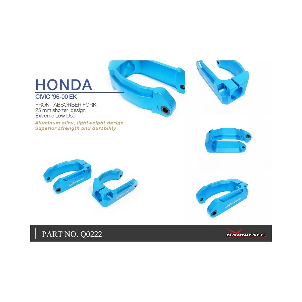 HONDA CIVIC '96-00 EK FRONT ABSORBER FORK, 25MM SHORTER - 2PCS/SET