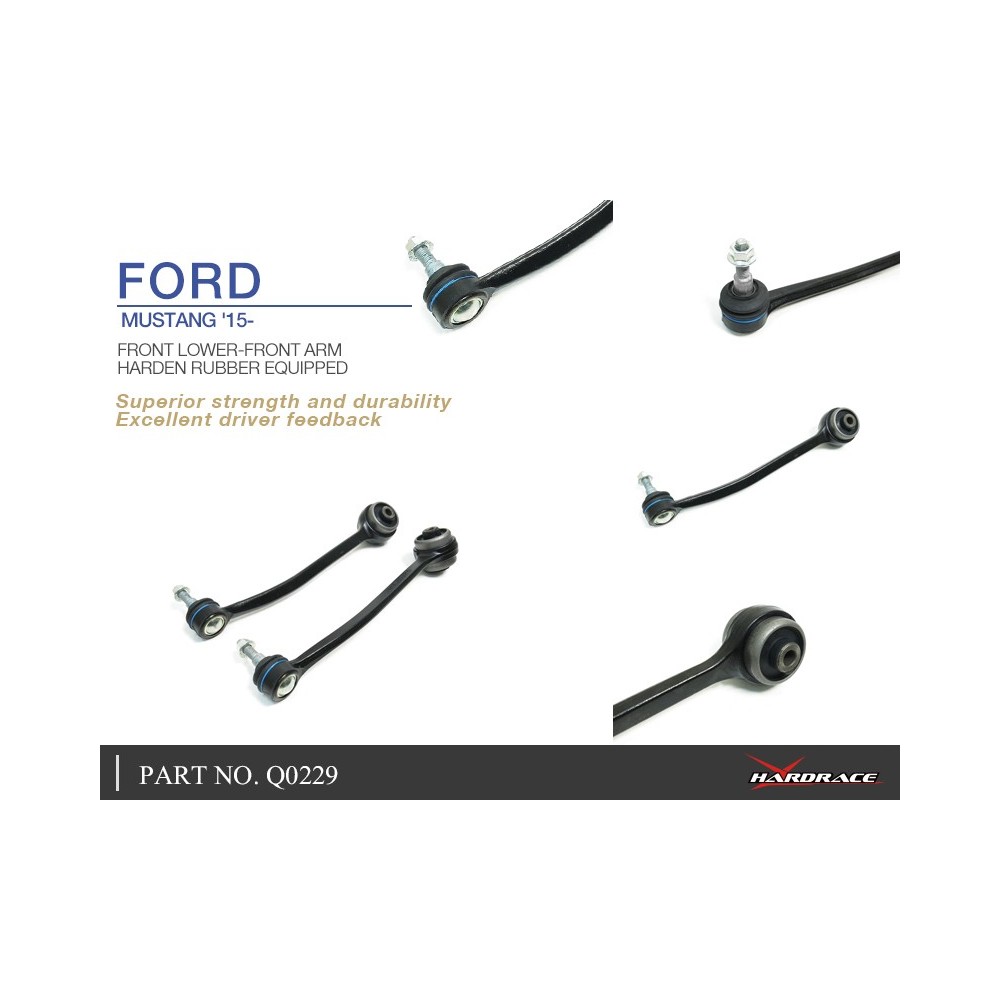 FORD MUSTANG '15- FRONT LOWER-FRONT ARM (HARDEN RUBBER) 2PCS/SET