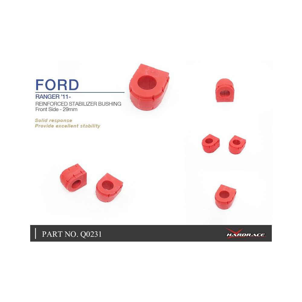 FORD RANGER '11- REINFORCED STABILIZER BUSHING- FRONT 29MM- 2PCS/SET