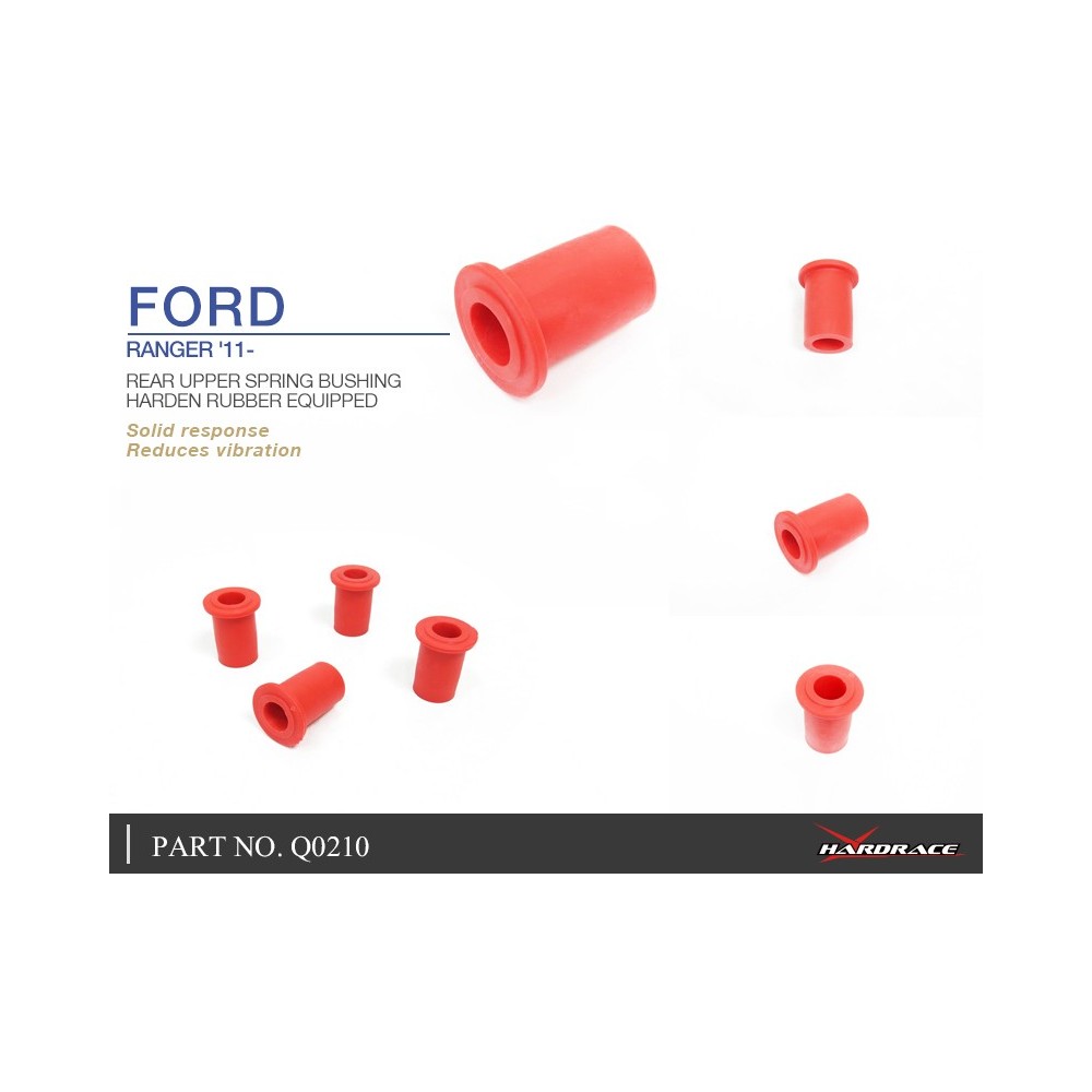 FORD RANGER '11- REAR UPPER SPRING BUSHING (HARDEN RUBBER) - 4PCS/SET