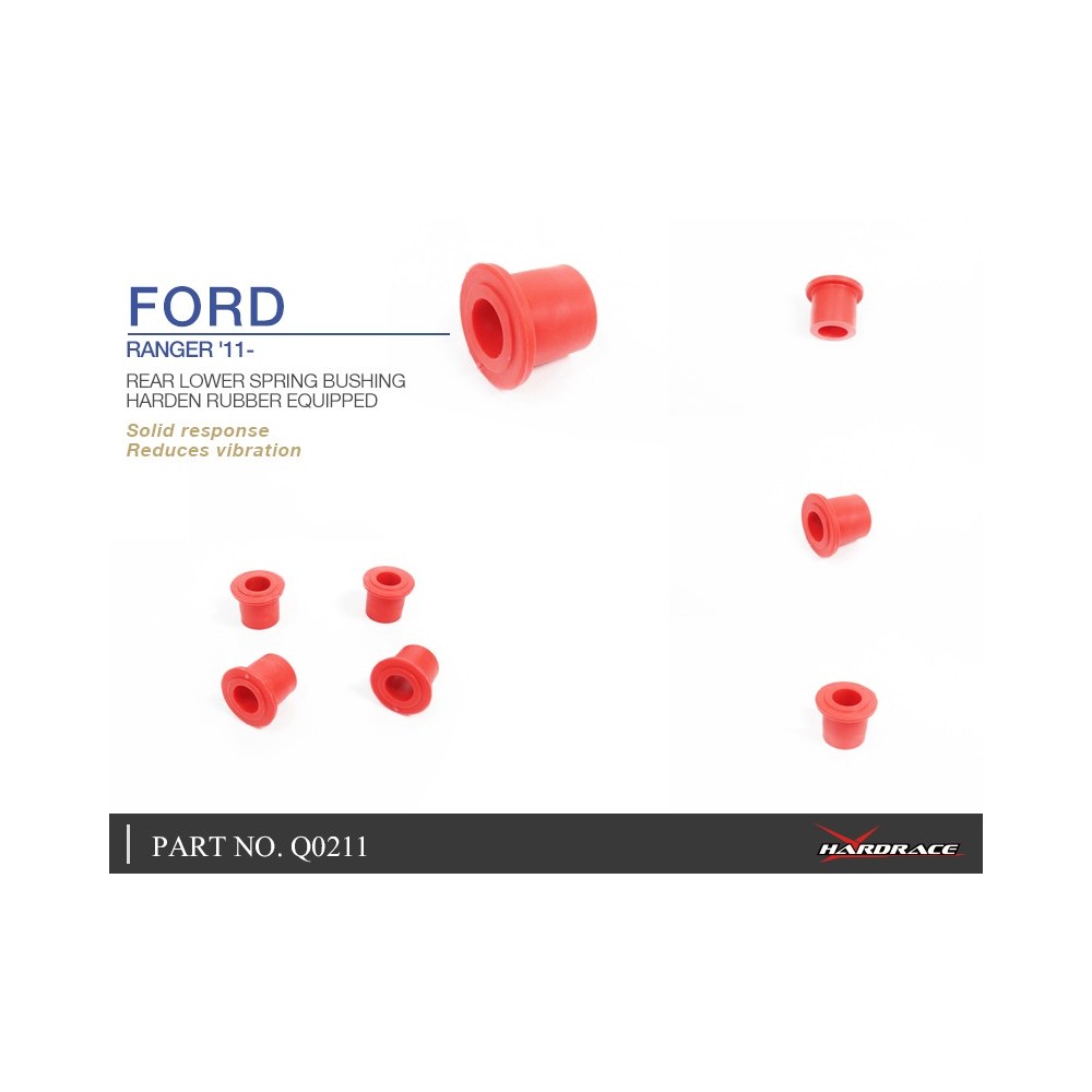 FORD RANGER '11- REAR LOWER SPRING BUSHING (HARDEN RUBBER) - 4PCS/SET