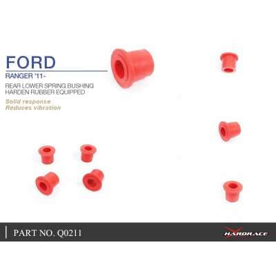 FORD RANGER '11- REAR LOWER SPRING BUSHING (HARDEN RUBBER) - 4PCS/SET