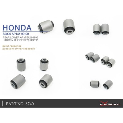 HONDA S2000 AP1/2 '99-09 REAR LOWER ARM BUSHING (HARDEN RUBBER) 4PCS/SET (WITHOUT REAR LOWER-FRONT)