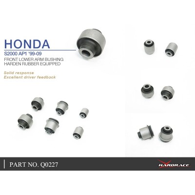 HONDA S2000 AP1/2 '99-09 FRONT LOWER ARM BUSHING (HARDEN RUBBER) - 6PCS/SET