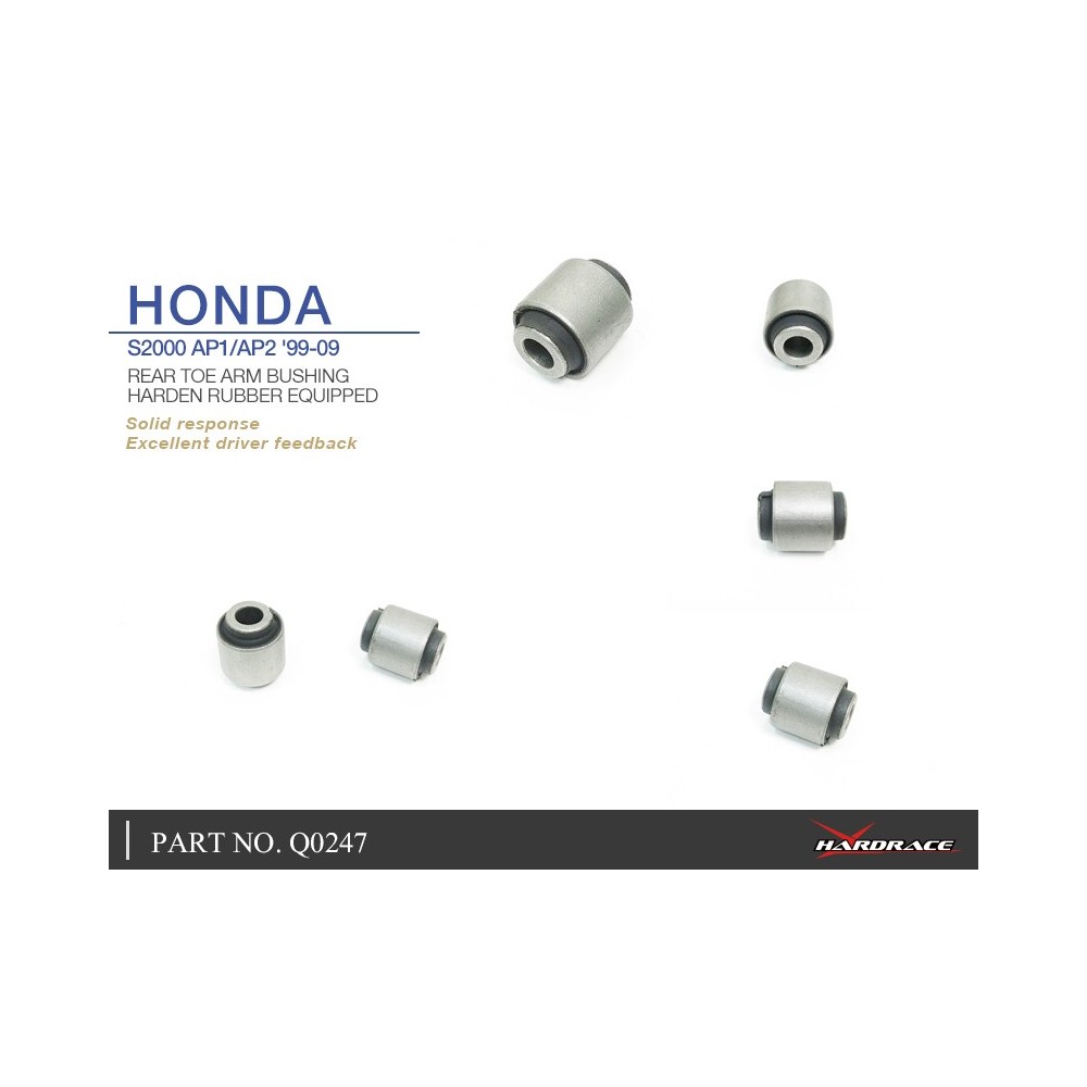 HONDA S2000 AP1/AP2 '99-09 REAR TOE ARM BUSHING (HARDEN RUBBER) - 2PCS/SET