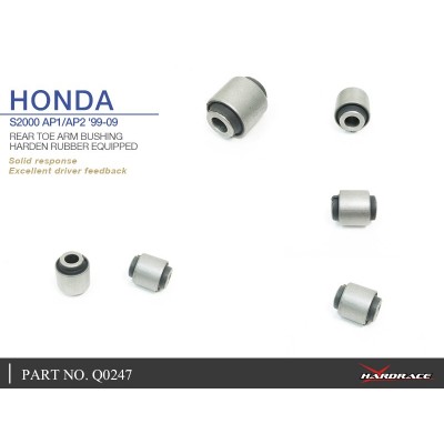 HONDA S2000 AP1/AP2 '99-09 REAR TOE ARM BUSHING (HARDEN RUBBER) - 2PCS/SET
