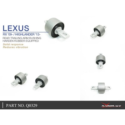 LEXUS RX '09- / HIGHLANDER '13- REAR TRAILING ARM BUSH (HARDEN RUBBER) - 2PCS/SET