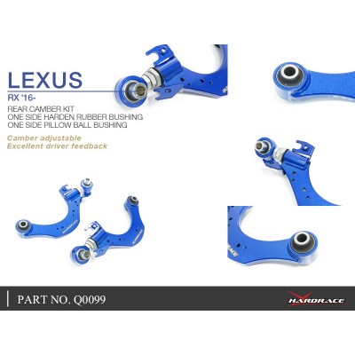 LEXUS RX '16-  REAR CAMBER KIT (ONE SIDE RUBBER ONE SIDE PILLOW BALL) -2PCS/SET