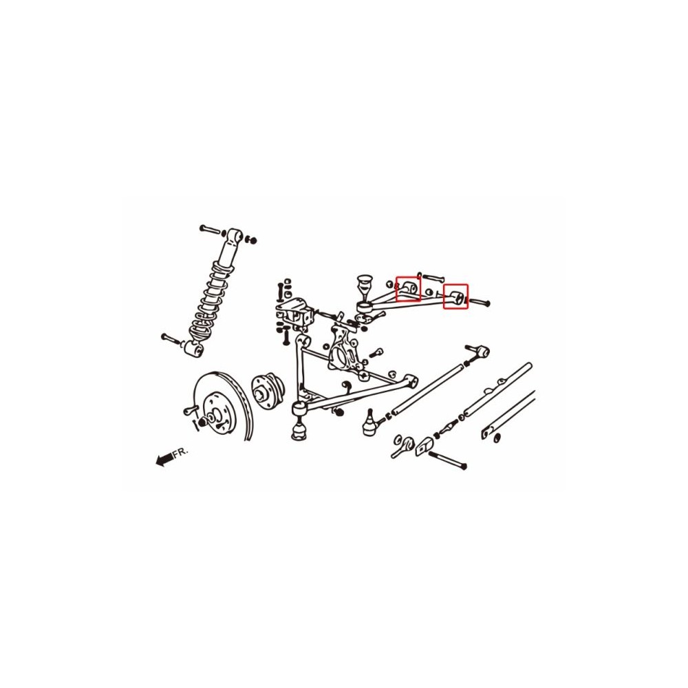 LOTUS EXIGE / ELISE REAR UPPER ARM BUSHING (HARDEN RUBBER) 4PCS/SET