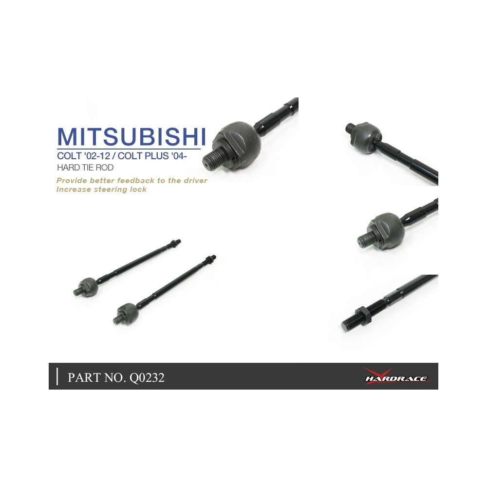 MITSUBISHI COLT '02-12 /COLT PLUS '04- HARD TIE ROD - 2PCS/SET