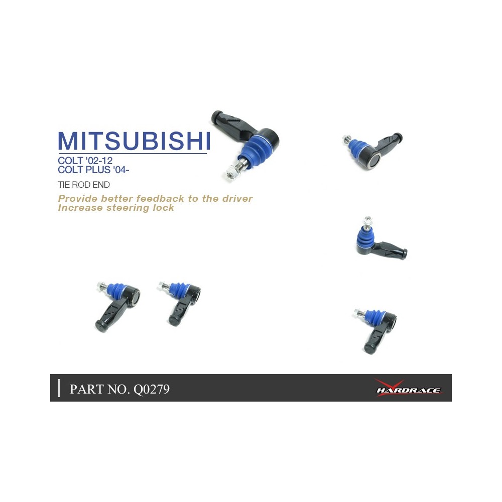 MITSUBISHI COLT '02-12 /COLT PLUS '04- TIE ROD END- 2PCS/SET