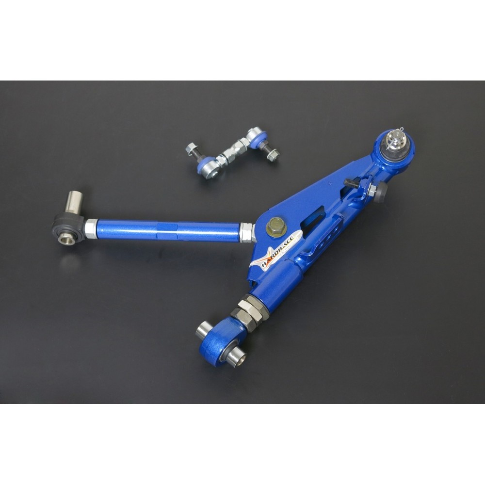 NISSAN SILVIA 240SX S13 '89-94 FRONT ADJUSTABLE LOWER CONTROL ARM+STAB. LINK,V2 (PILLOW BALL) 4PCS/SET