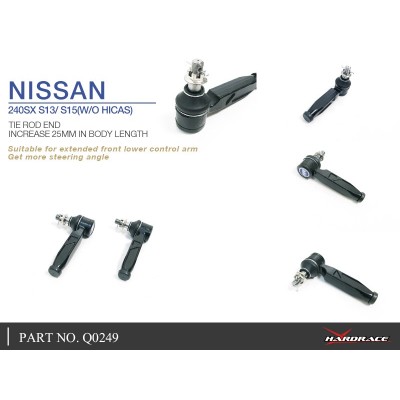 NISSAN 240SX S14/S15(WITH HICAS) TIE ROD END (INCREASE 25MM IN BODY LENGTH) - 2PCS/SET
