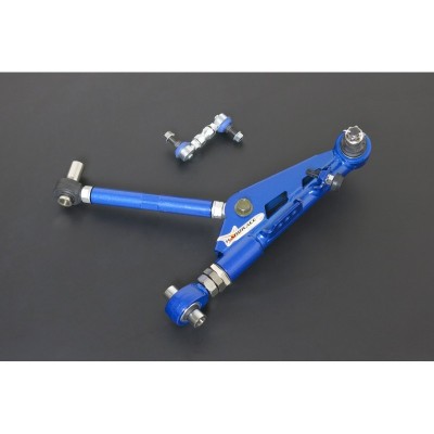 NISSAN SILVIA 240SX S14/S15 '95-02 FRONT ADJUSTABLE LOWER CONTROL ARM+STAB. LINK,V2 (PILLOW BALL) 4PCS/SET