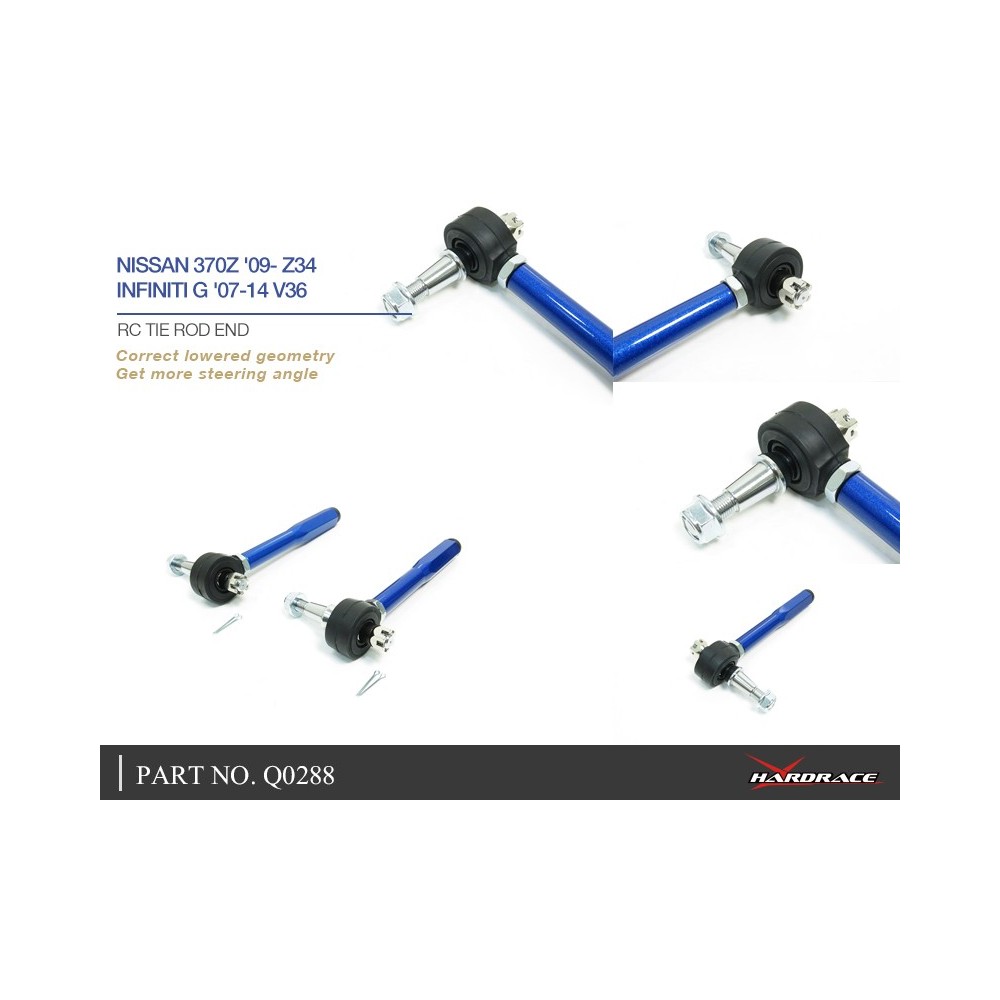 NISSAN 370Z '09- Z34 / INFINITI G '07-14 V36 RC TIE ROD END - 2PCS/SET
