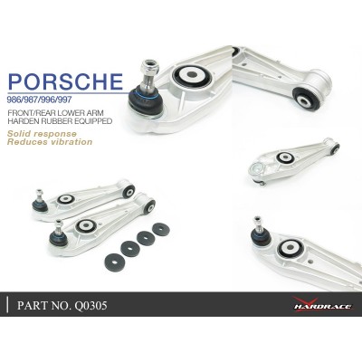 PORSCHE 986/987/996/997 FRONT/REAR LOWER ARM (HARDEN RUBBER) - 6PCS/SET