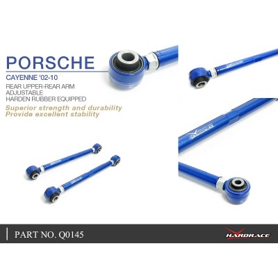 PORSCHE CAYENNE '02-10 REAR UPPER-REAR ARM - ADJUSTABLE (HARDEN RUBBER) - 2PCS/SET