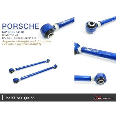 PORSCHE CAYENNE '02-10 REAR TOE KIT (HARDEN RUBBER) - 2PCS/SET