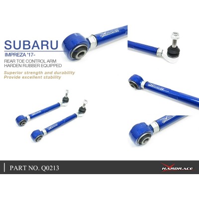 SUBARU IMPREZA '17- REAR TOE CONTROL ARM (HARDEN RUBBER) - 2PCS/SET