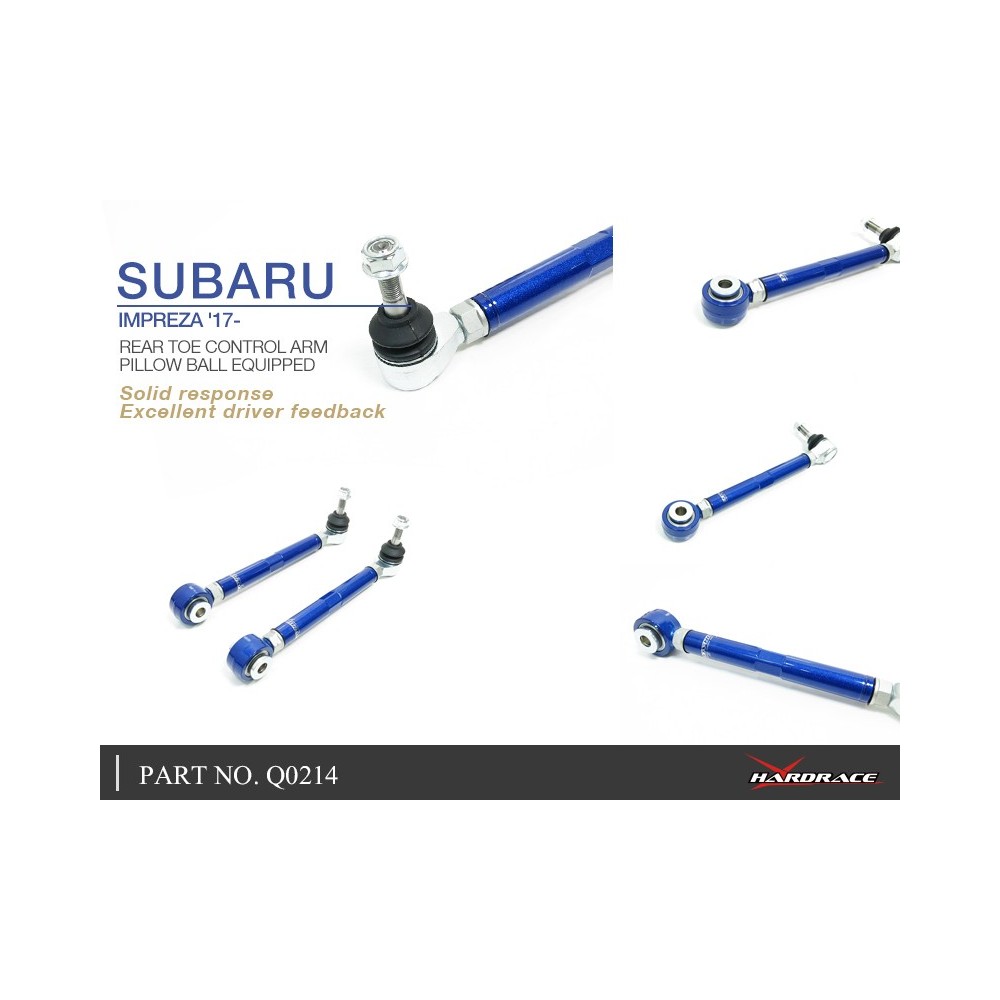 SUBARU IMPREZA '17- REAR TOE CONTROL ARM (PILLOW BALL) - 2PCS/SET