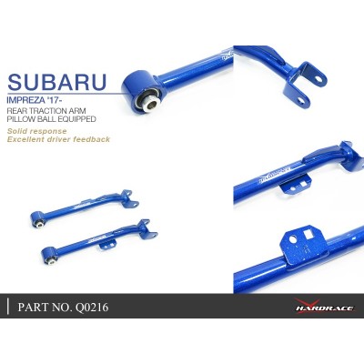 SUBARU IMPREZA '17- REAR TRACTION ARM (PILLOW BALL) - 2PCS/SET