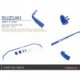 SUZUKI SWIFT '17- ZC33 REAR ADD-ON SWAY BAR 17MM - 5PCS/SET