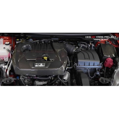 Pack Cache moteurs carbones HKS et fusibles Yaris GR
