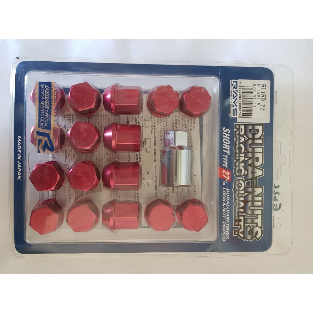 Ecrous RAYS occasion 16 pièces M12x1.5