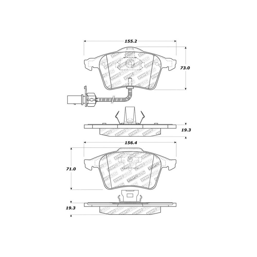 Plaquettes arrière Dixcel FOrd/Mazda 3 MPS mk1 FOcus ST RS mk3