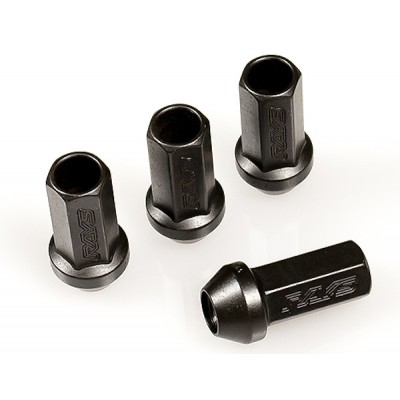 Ecrous RAYS acier M14x1.5 33mm Medium noir