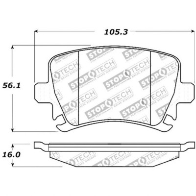 Plaquettes Golf Leon A3 A4 A6 TT passat touran T-roc Stoptech