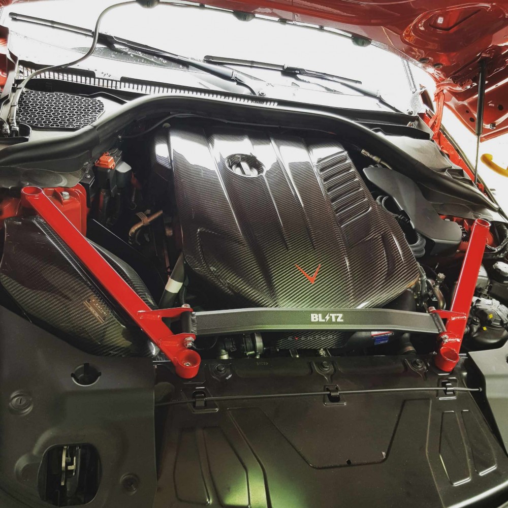 Cache moteur carbone Supra et Z4  3.0 N55 Eventuri