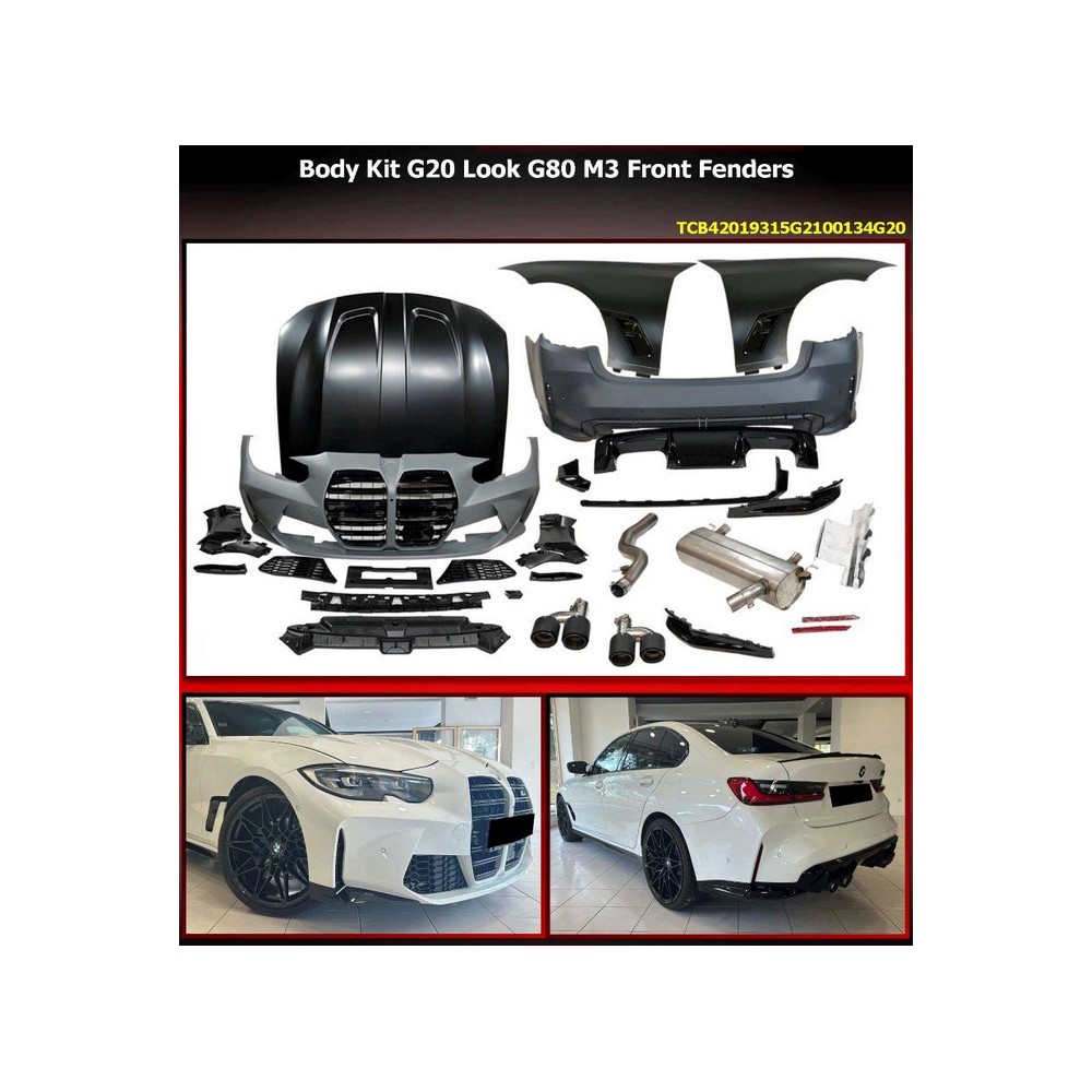 Kit carrosserie M3 G80 pour BMW G20 série 3